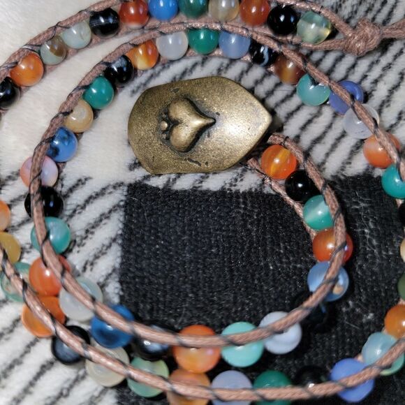 Verdi Agate Wrap Bracelet (B13) - Picture 2 of 5